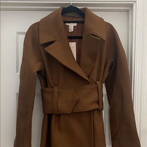 H&M conscious wool blend coat size 0 (32 Eu)